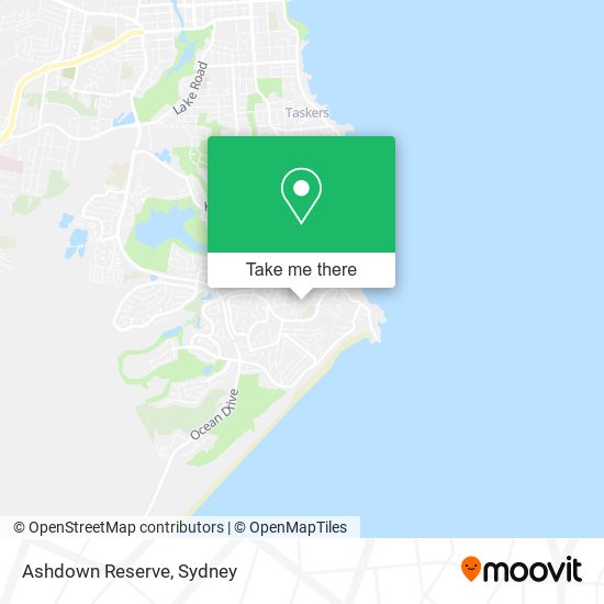 Ashdown Reserve map