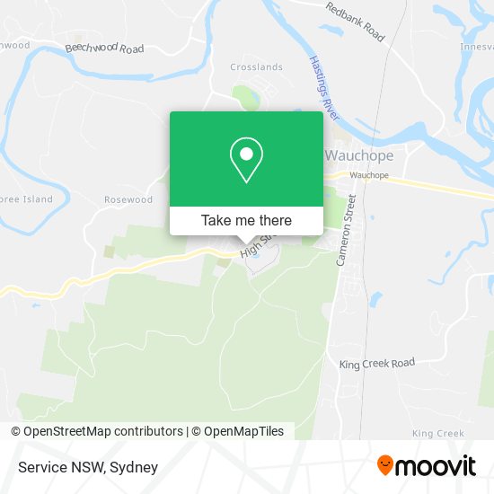 Service NSW map