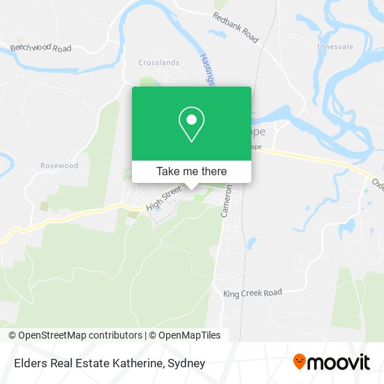 Elders Real Estate Katherine map