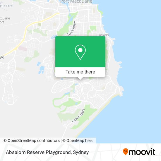 Absalom Reserve Playground map