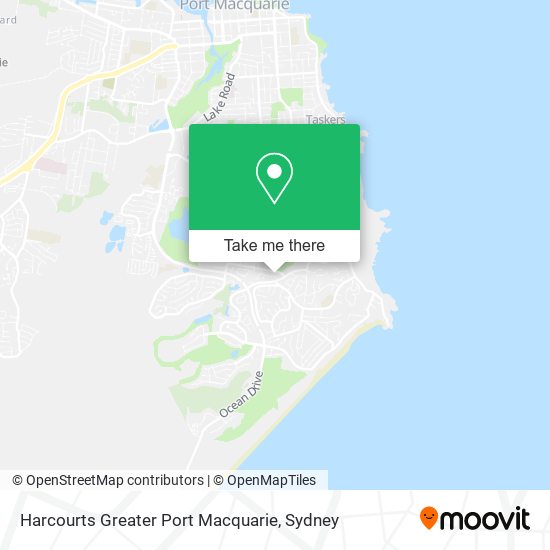 Harcourts Greater Port Macquarie map