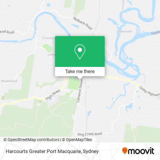 Harcourts Greater Port Macquarie map