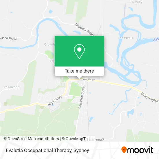 Evalutia Occupational Therapy map
