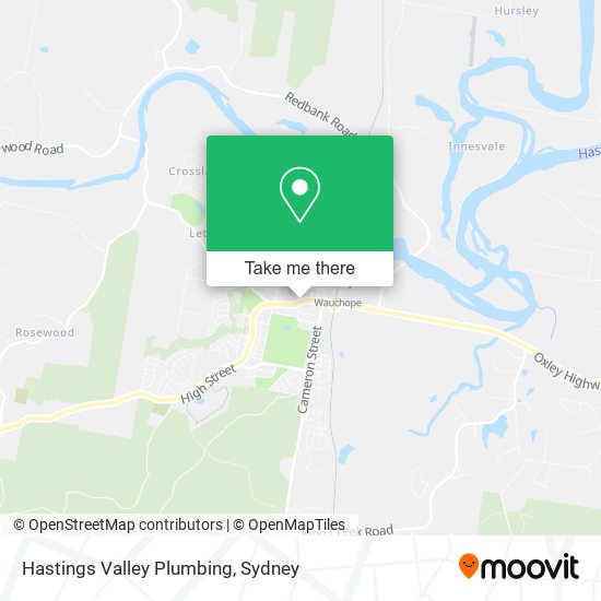 Hastings Valley Plumbing map