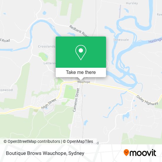 Boutique Brows Wauchope map