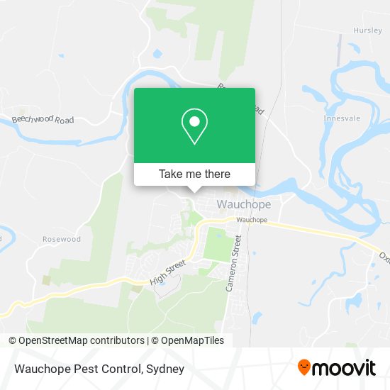 Mapa Wauchope Pest Control