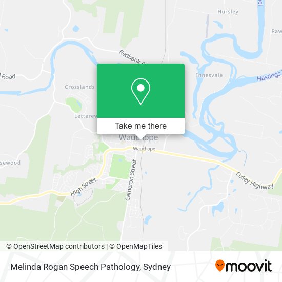 Melinda Rogan Speech Pathology map