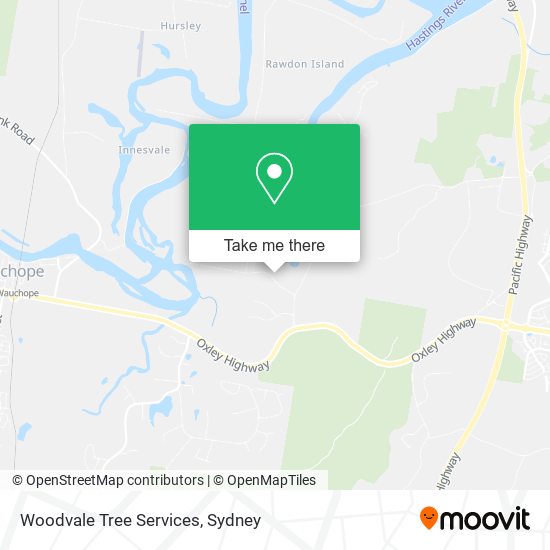 Mapa Woodvale Tree Services