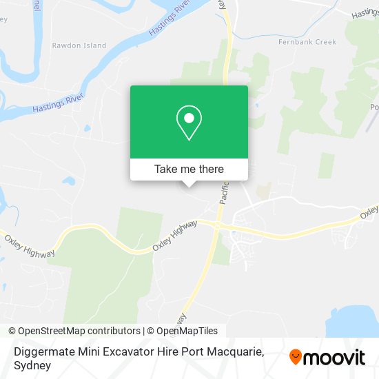 Mapa Diggermate Mini Excavator Hire Port Macquarie