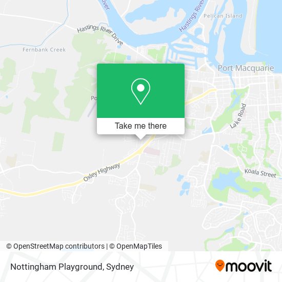 Nottingham Playground map