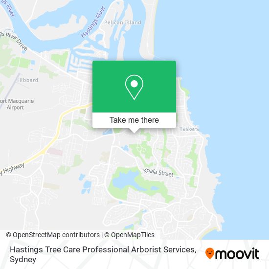 Mapa Hastings Tree Care Professional Arborist Services