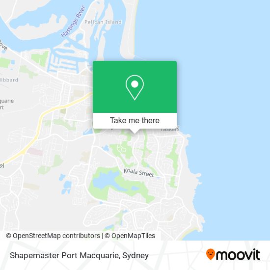 Shapemaster Port Macquarie map