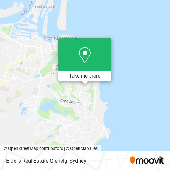 Mapa Elders Real Estate Glenelg