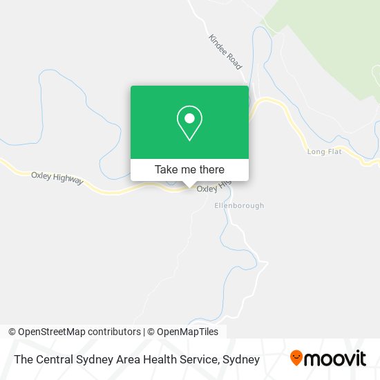 The Central Sydney Area Health Service map