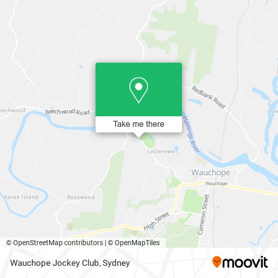 Mapa Wauchope Jockey Club