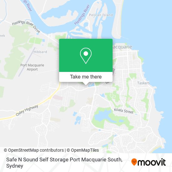 Safe N Sound Self Storage Port Macquarie South map