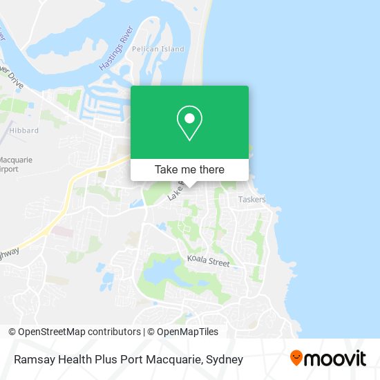 Ramsay Health Plus Port Macquarie map