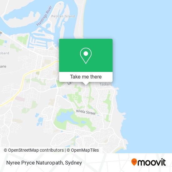 Nyree Pryce Naturopath map