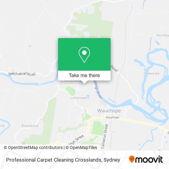Mapa Professional Carpet Cleaning Crosslands