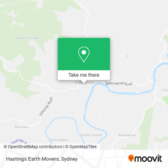 Mapa Hastings Earth Movers