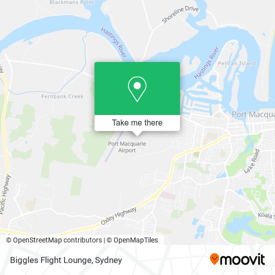Biggles Flight Lounge map