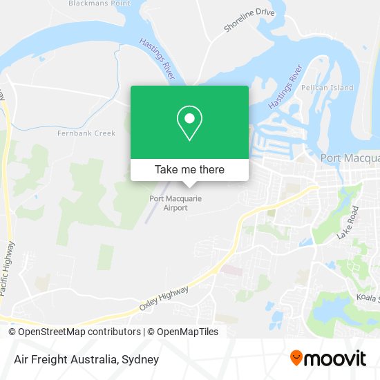 Air Freight Australia map