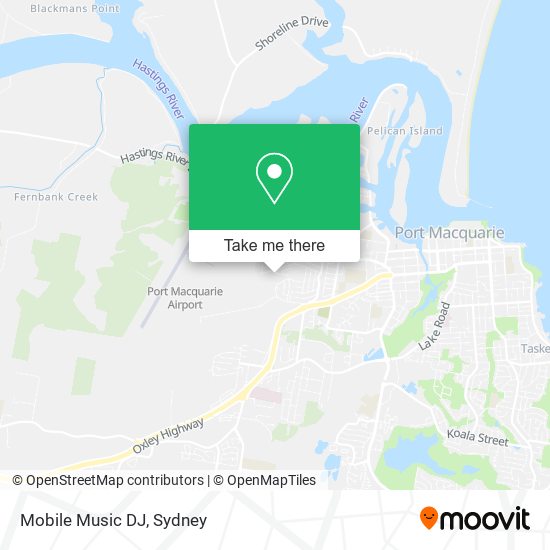 Mobile Music DJ map