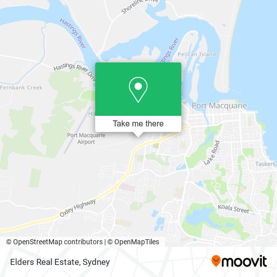 Elders Real Estate map