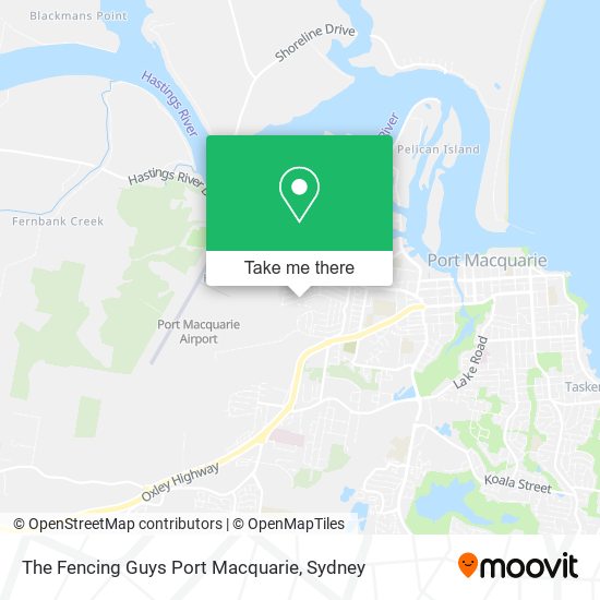 The Fencing Guys Port Macquarie map