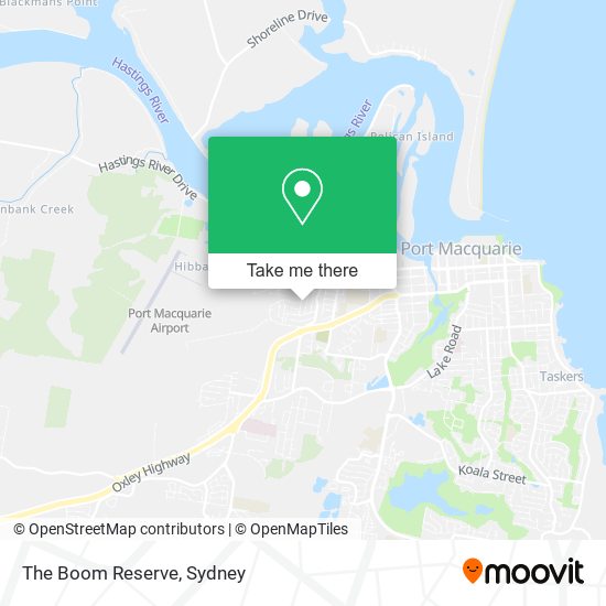 The Boom Reserve map