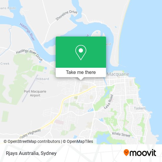 Rjays Australia map
