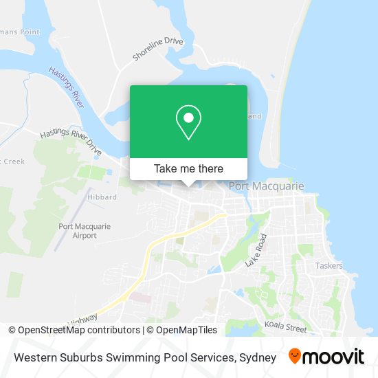 Western Suburbs Swimming Pool Services map