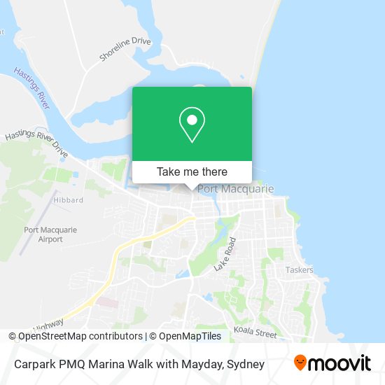 Carpark PMQ Marina Walk with Mayday map