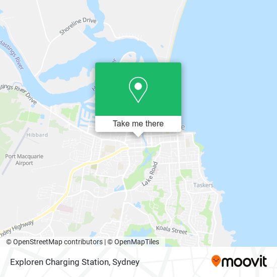 Exploren Charging Station map