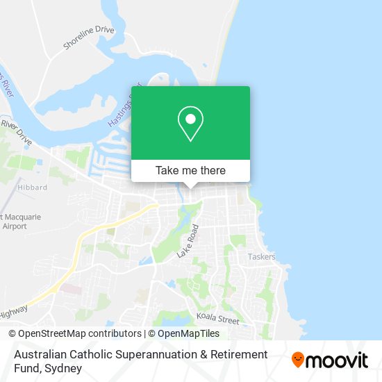 Australian Catholic Superannuation & Retirement Fund map