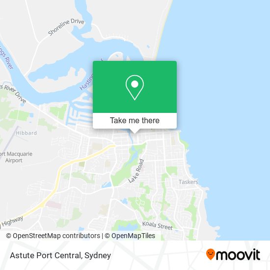 Astute Port Central map