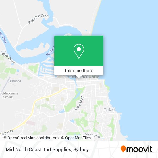 Mid North Coast Turf Supplies map