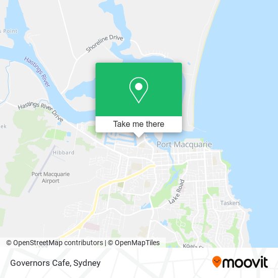 Governors Cafe map