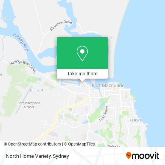 North Home Variety map