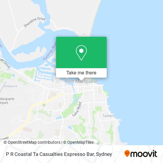 P R Coastal Ta Casualties Espresso Bar map