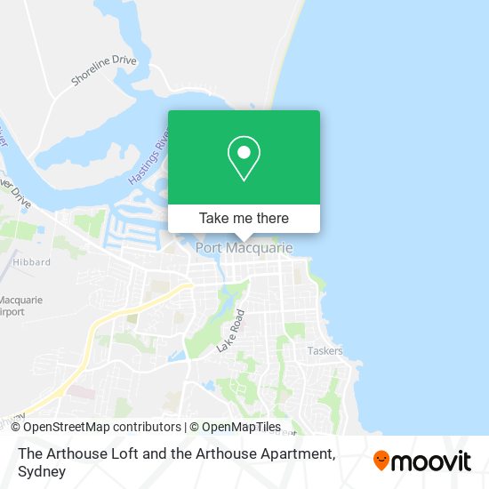 The Arthouse Loft and the Arthouse Apartment map