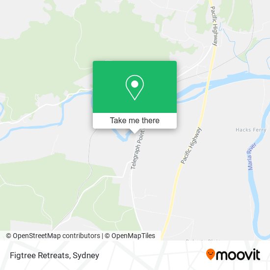 Figtree Retreats map