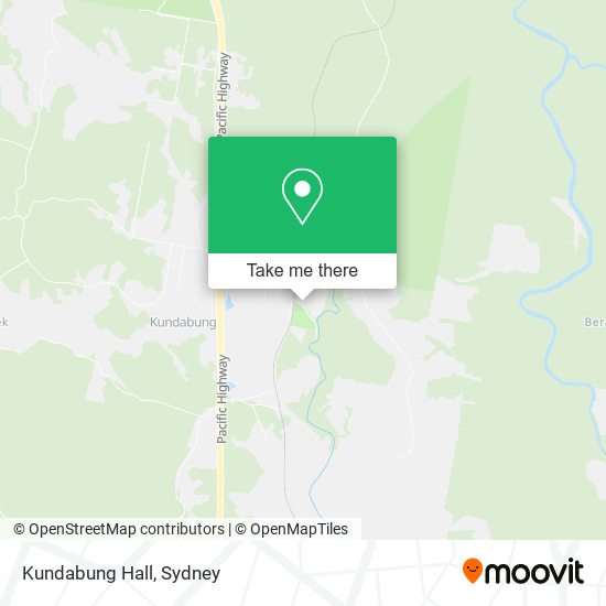Kundabung Hall map