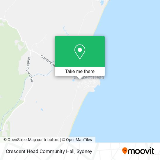 Crescent Head Community Hall map