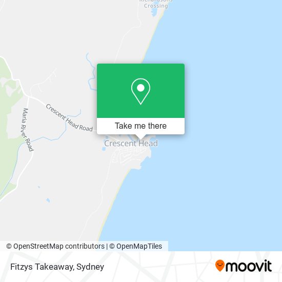 Fitzys Takeaway map