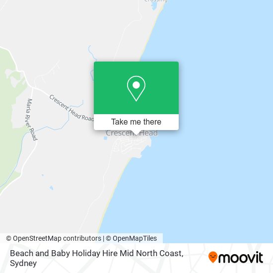 Beach and Baby Holiday Hire Mid North Coast map