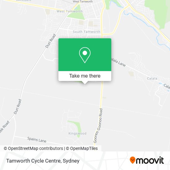 Tamworth Cycle Centre map
