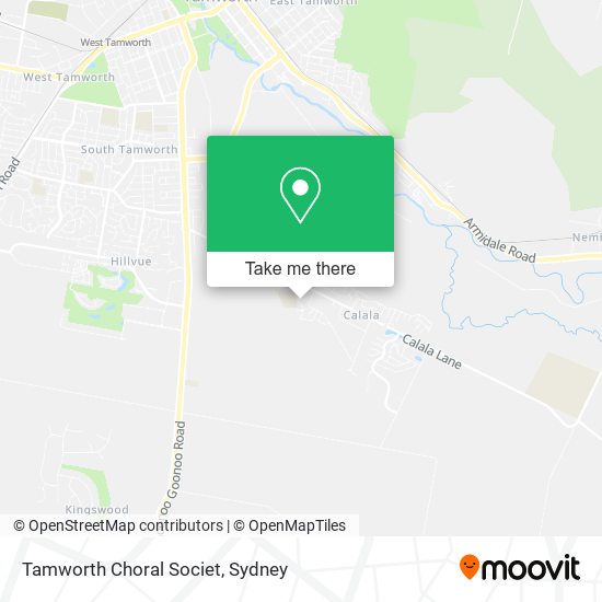 Tamworth Choral Societ map