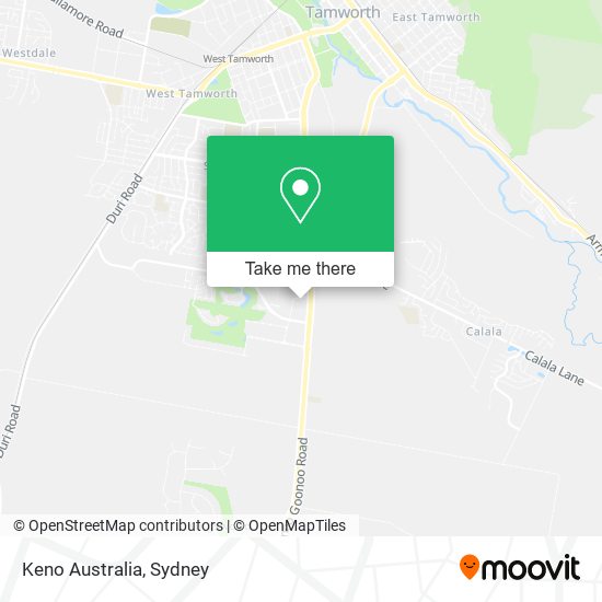 Keno Australia map