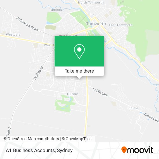 A1 Business Accounts map